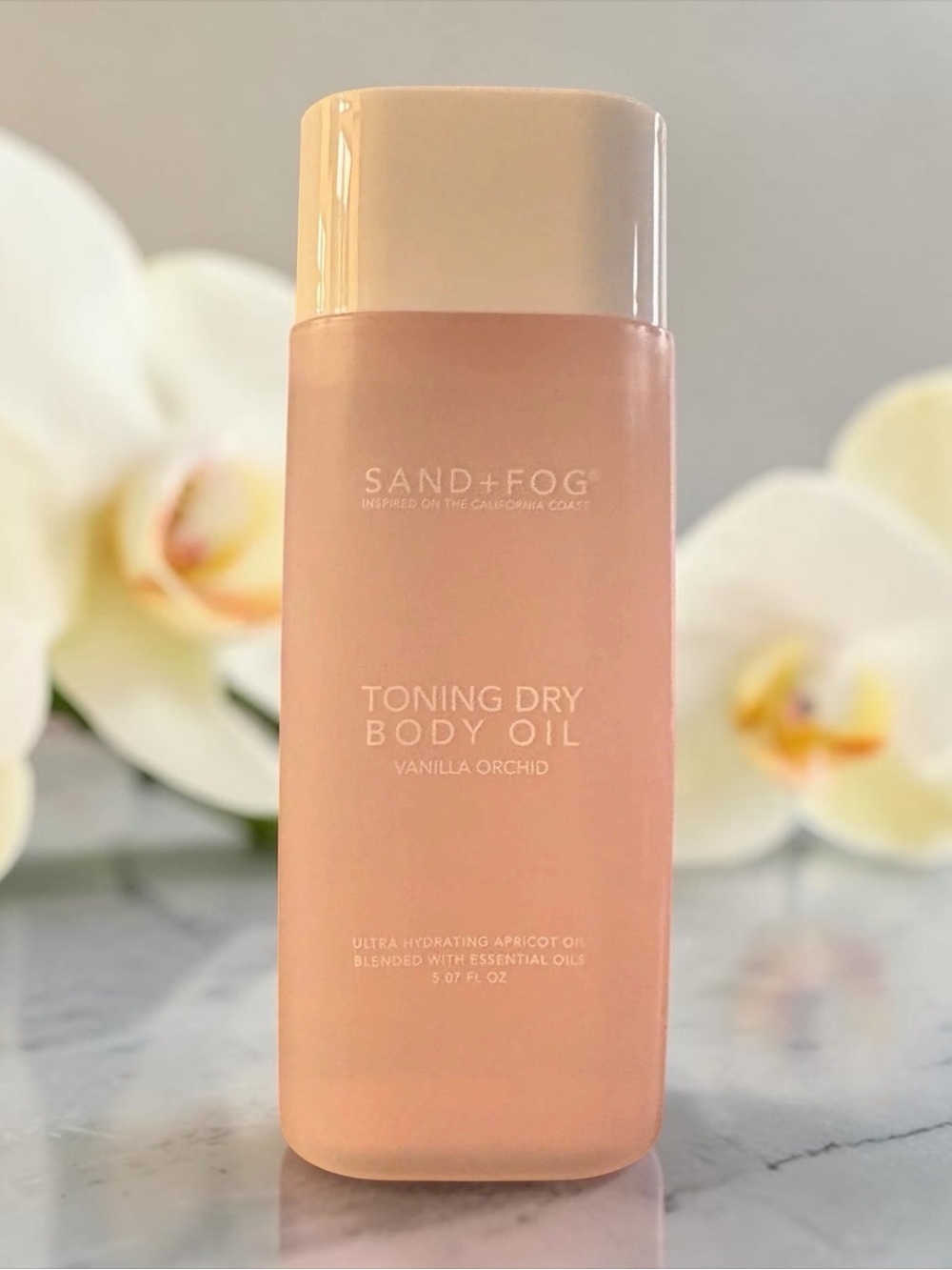 Sand + Fog Toning Dry Body Oil - Vanilla Orchid (Peach)